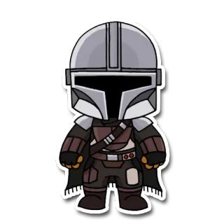 🔫 Mandalorian star wars, mandalorianin, din djarin, zbroja, hełm, opera kosmiczna telegram sticker