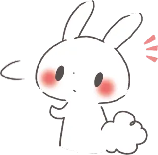 Rabbit sticker set :: @line_stickers whatsapp stickers