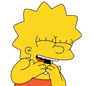 😄 Lisa Simpson The Simpsons Lisa Simpson, Simpsons, Kartun, Senang, Tersenyum telegram sticker