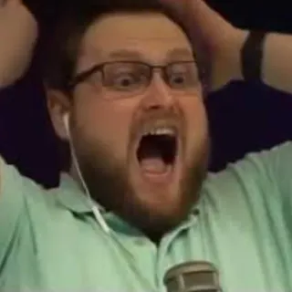 😩 scioccato, uomo, sorpreso, bocca aperta, paura, emotivo telegram sticker