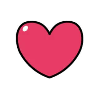 😋 cuore, amore, simbolo, san valentino, relazione, icona telegram sticker