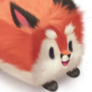 😄 fox, cute, animal, cartoon, orange, fluffy telegram sticker