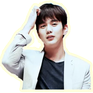 🤔 man, korean, actor, person, model, celebrity telegram sticker