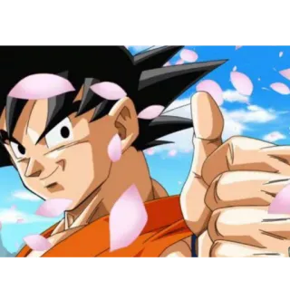 👍 Goku Dragon Ball Anime, Dragon Ball, Goku, Pouce levé telegram sticker