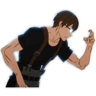 😎 anime, man, character, glasses, drawing whatsapp sticker