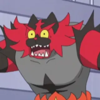 😨 Incineroar Pokemon pokemon, incineroar, fire, monster, anime, cartoon telegram sticker