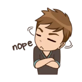 😈 nope telegram sticker