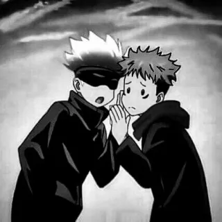 ♥ Gojo Satoru, Yuji Itadori Jujutsu Kaisen Anime, Manga, Jujutsu Kaisen, Gojo, Yuji, Amitié, Personnage telegram sticker