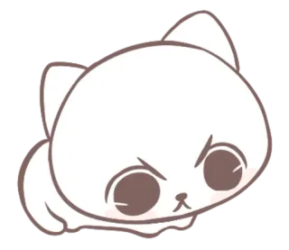 😤 แมว, โกรธ, น่ารัก, การ์ตูน, สัตว์ telegram sticker