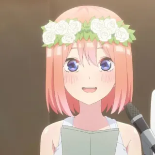 😃 Anime, Garota, Flores, Bonito, Personagem, Mangá telegram sticker
