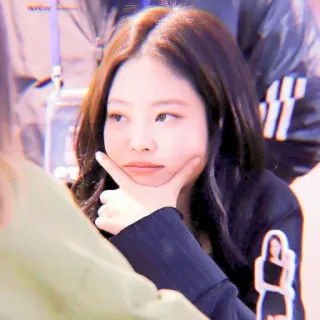 🎠 Jennie kpop, นักร้อง, ผู้หญิง, น่ารัก, ภาพเหมือน, ใบหน้า telegram sticker