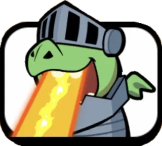 😡 дракон, огонь, рыцарь, мультфильм, броня telegram sticker