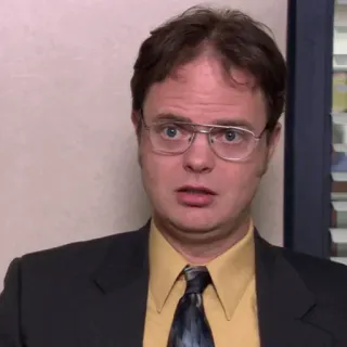 🗞 Dwight Schrute The Office fernsehserie, comedy, nerd, büro, arbeitsplatz telegram sticker