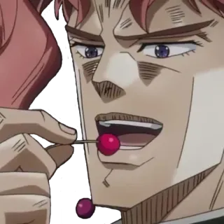🍒 Noriaki Kakyoin JoJo's Bizarre Adventure Anime, Jojo, Kers, Kakyoin, Noriaki Kakyoin telegram sticker