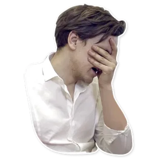 😦 triste, desapontado, chorando, facepalm, emoção, reação, chateado telegram sticker