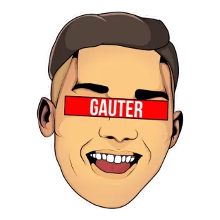 😃 GAUTER 男, 人, 顔, 漫画, イラスト telegram sticker