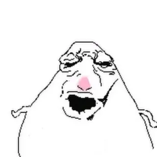 👄 Wojak Internet Meme telegram sticker