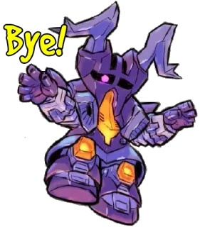 👋 Bye! Roboter, Cartoon, Tschüss, Auf Wiedersehen, Lebwohl, Winken telegram sticker