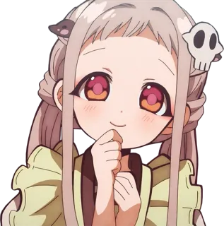 ☺️ Nene Yashiro Toilet-bound Hanako-kun Anime, Figur, Süß, Sticker whatsapp sticker