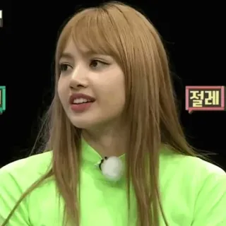 🌿 Lisa 절레 kpop, idol, mulher, celebridade, lisa, blackpink telegram sticker