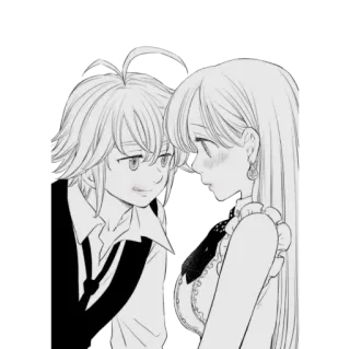 💕 Anime, Charaktere, Romantik telegram sticker