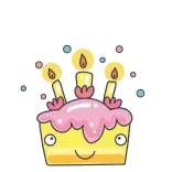 🎂 tarta, cumpleaños, postre, dulce, celebración telegram sticker