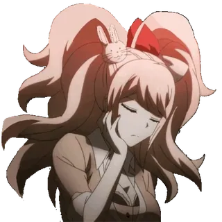 😮💨 Junko Enoshima Danganronpa Anime, Cartoon, Charakter, Danganronpa, Junko Enoshima, Schmollen whatsapp sticker