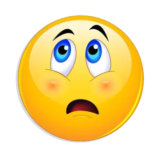 😲 Emoji, Chocado, Amarelo, Rosto, Expressão telegram sticker