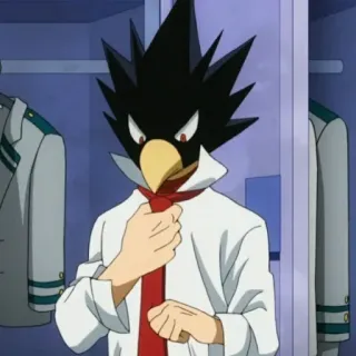 🎭 Tokoyami Fumikage My Hero Academia Аниме, Токоями, Моя геройская академия, Персонаж, Манга whatsapp sticker