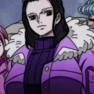 📜 Nico Robin One Piece 动漫, 海贼王, 妮可·罗宾, 草帽海贼团, 角色, 漫画 telegram sticker