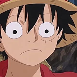 ❤️‍🔥 Luffy One Piece Anime, One Piece, Luffy, Chapéu de Palha, Desenho animado telegram sticker