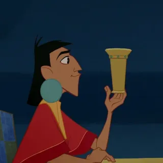 🍂 Kuzco The Emperor's New Groove kuzco, el emperador y sus locuras, disney, dibujos animados, gracioso, personaje telegram sticker