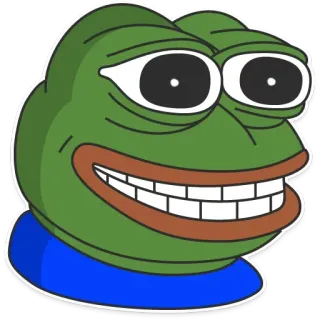🤩 Pepe the Frog 페페 더 프로그, 밈, 인터넷 밈, 개구리, 초록색, 만화 whatsapp sticker