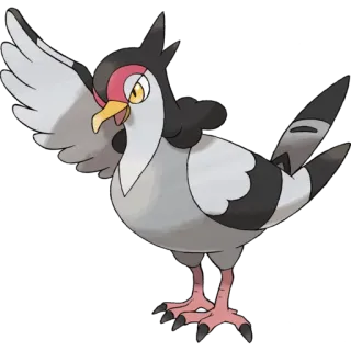 🐉 Tranquill Pokémon pokemon, tranquill, bird, flying, animal telegram sticker