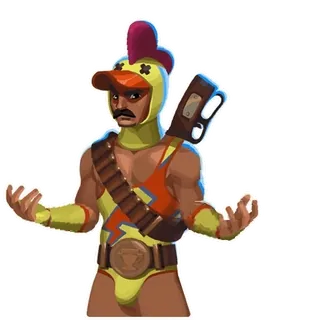 😡 personagem, desenho animado, arma, antropomórfico telegram sticker