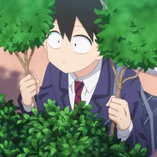 💈 Tadano Hitohito Komi Can't Communicate Аниме, Манга, Персонаж, Старшая школа, Неуклюжий, Студент telegram sticker
