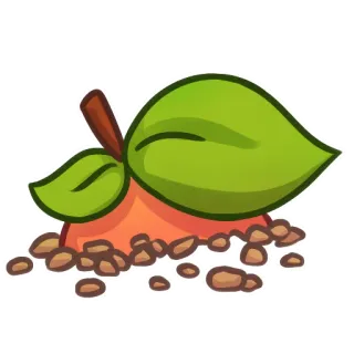 🙈 fruit, leaf, plant, seed, nature, food, growth telegram sticker