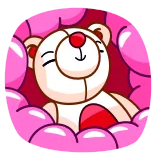 ❤️ плюшевый мишка, сердечки, любовь, милый, мультик telegram sticker