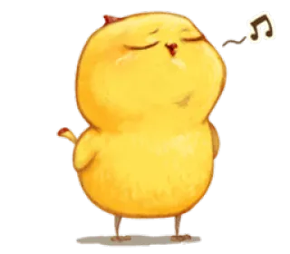 😗 vogel, küken, tier, gelb, niedlich, cartoon telegram sticker