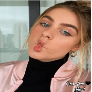 😚 Cris Loira Oficial Frau, Porträt, Schönheit, Mode, Person, Selfie telegram sticker