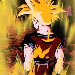🔥 Gohan Dragon Ball Z 动漫, 悟饭, 龙珠Z, 超级赛亚人, 战斗, 变身 telegram sticker