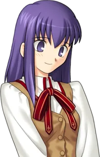 Fate/stay night — Sakura Matou whatsapp stickers