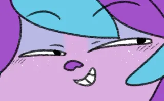 😏 การ์ตูน, ตัวละคร, ยิ้ม, ภาพประกอบ, แอนิเมชัน, น่ารัก telegram sticker
