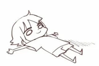 🙃 Мультфильм, Аниме, Рисунок, Чиби, Персонаж, Милый telegram sticker