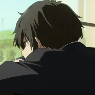 ➖ Anime, Szkoła, Chłopak, Postać, Manga telegram sticker