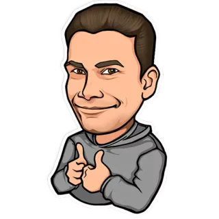 👍 thumbs up, cartoon, avatar, positive, like telegram sticker
