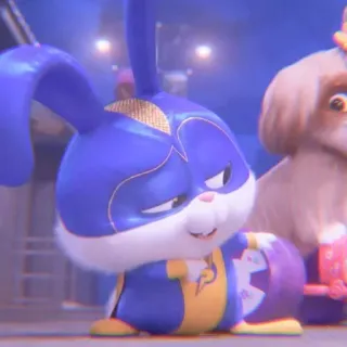 🐰 Snowball The Secret Life of Pets cartoon, rabbit, animal, cute, the secret life of pets, character whatsapp sticker