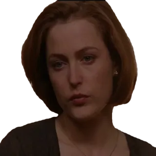 😕 Dana Scully The X-Files Dana Scully, X-Files, Gillian Anderson, Agente, FBI telegram sticker
