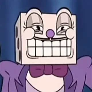 😬 King Dice Cuphead King Dice, Cuphead, Cartoon, Würfel, Charakter telegram sticker