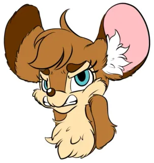 😡 Dessin animé, Souris, Animal, Anthropomorphe, Personnage telegram sticker